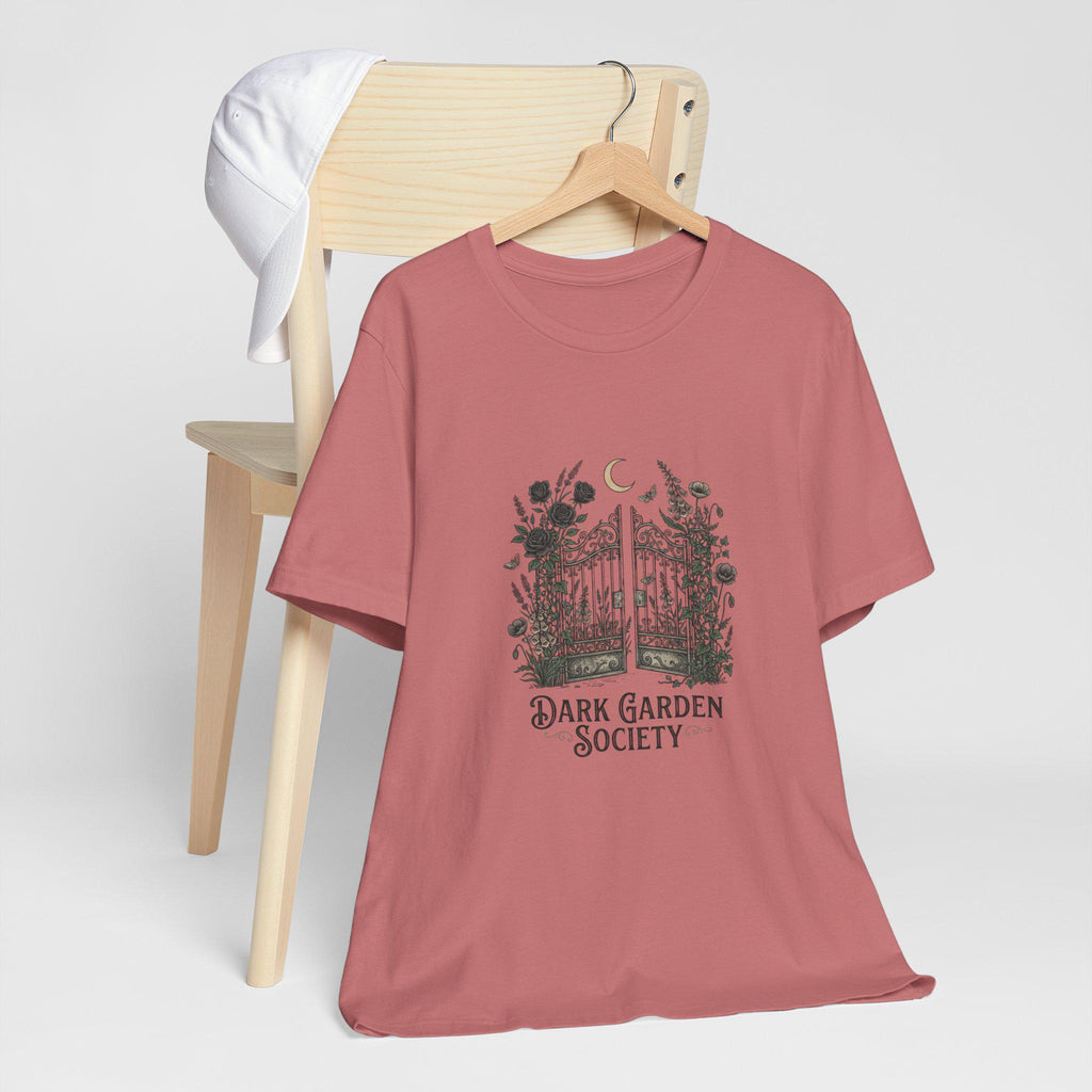 Dark Garden Society Tee | Moon Gate Floral Illustration