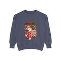 Cat in Christmas Stocking sweatshirt | Santa Hat, Holiday Garland, Can't Before Christmas design