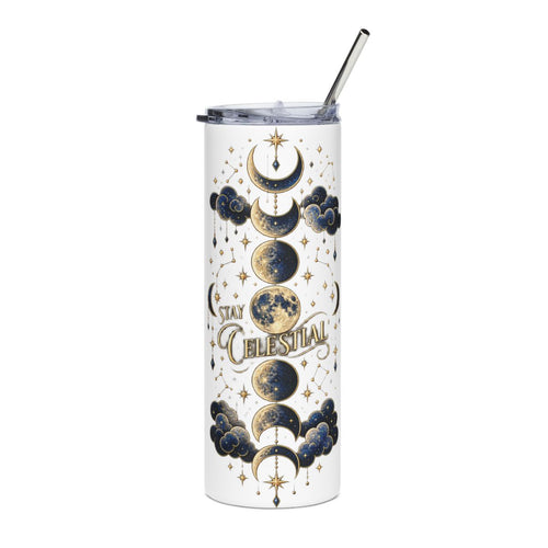 Celestial Moon Phases Tumbler | Stainless Steel 20oz