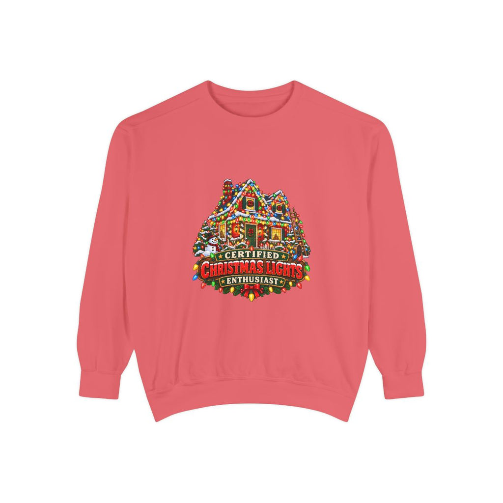 Certified Christmas Lights House Sweatshirt | Holiday Light Display Crewneck