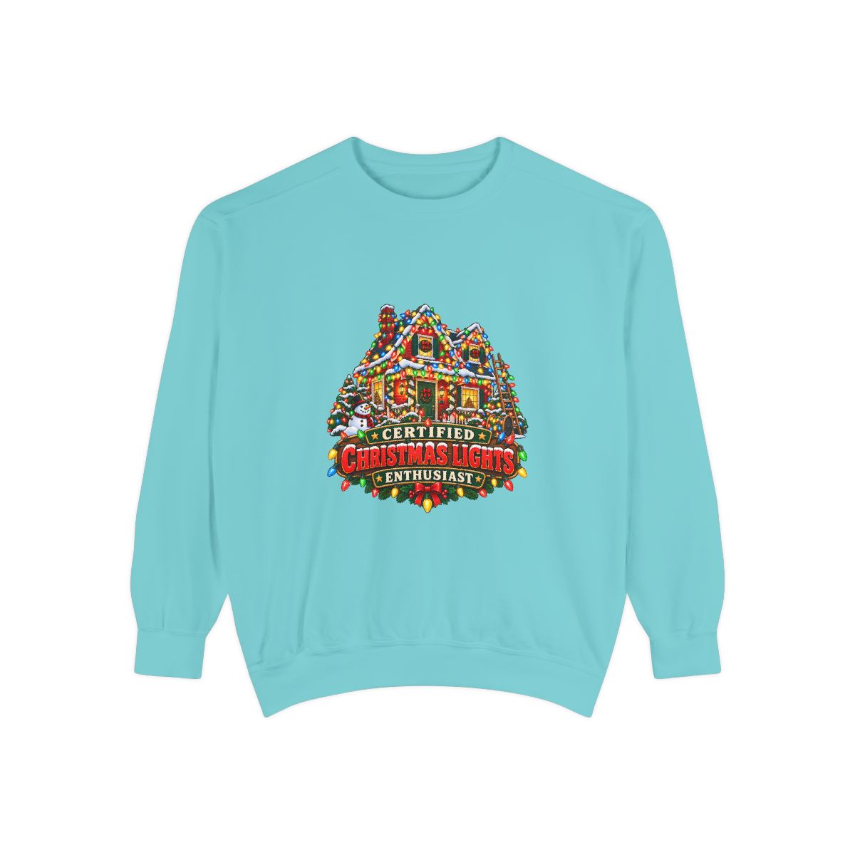 Certified Christmas Lights House Sweatshirt | Holiday Light Display Crewneck