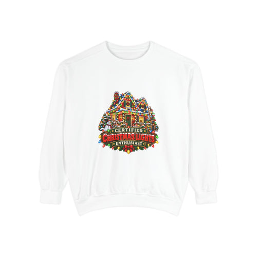 Certified Christmas Lights House Sweatshirt | Holiday Light Display Crewneck