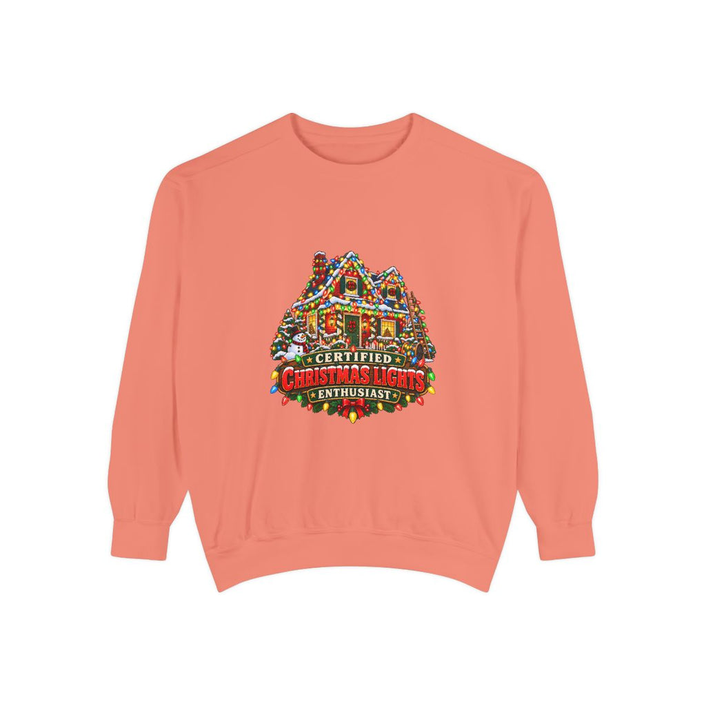 Certified Christmas Lights House Sweatshirt | Holiday Light Display Crewneck