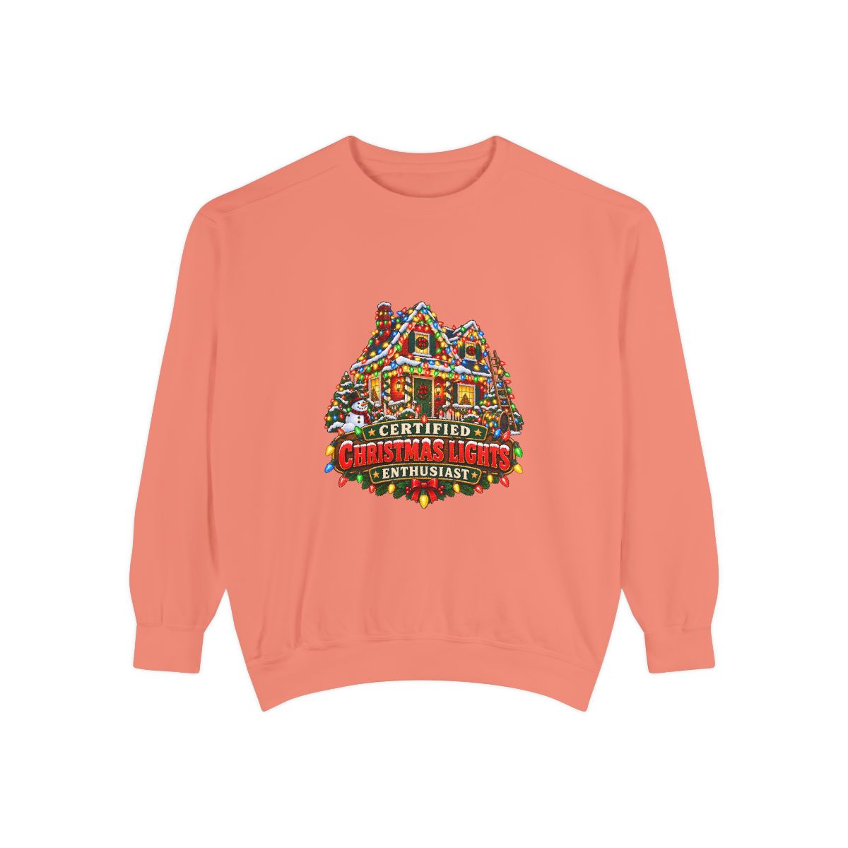 Certified Christmas Lights House Sweatshirt | Holiday Light Display Crewneck