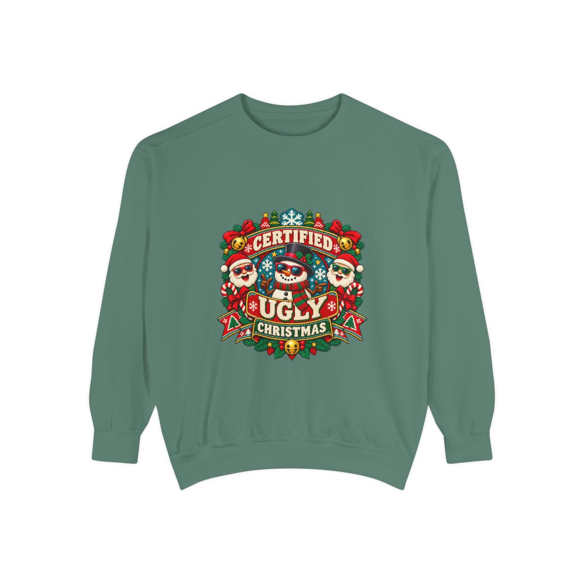 Certified Ugly Christmas Sweatshirt | Holiday Ugly Sweater Design