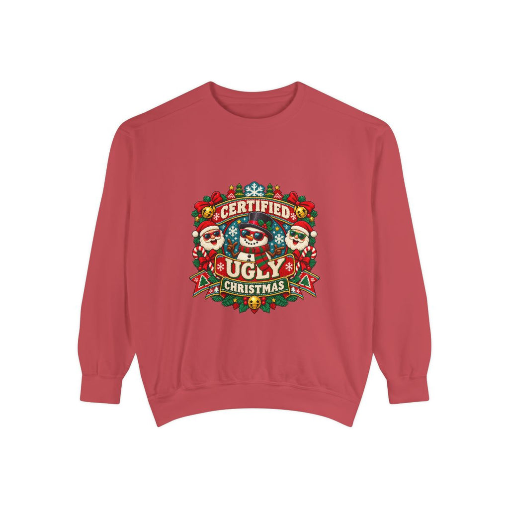 Certified Ugly Christmas Sweatshirt | Holiday Ugly Sweater Design