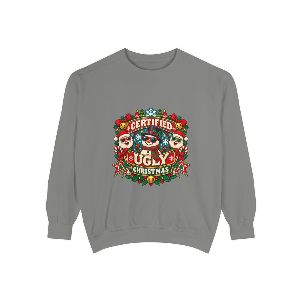 Certified Ugly Christmas Sweatshirt | Holiday Ugly Sweater Design