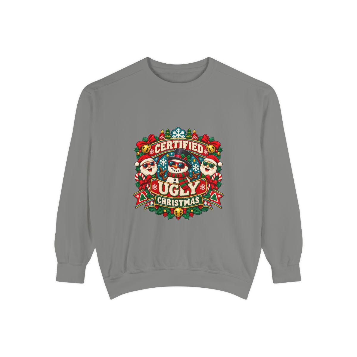 Certified Ugly Christmas Sweatshirt | Holiday Ugly Sweater Design