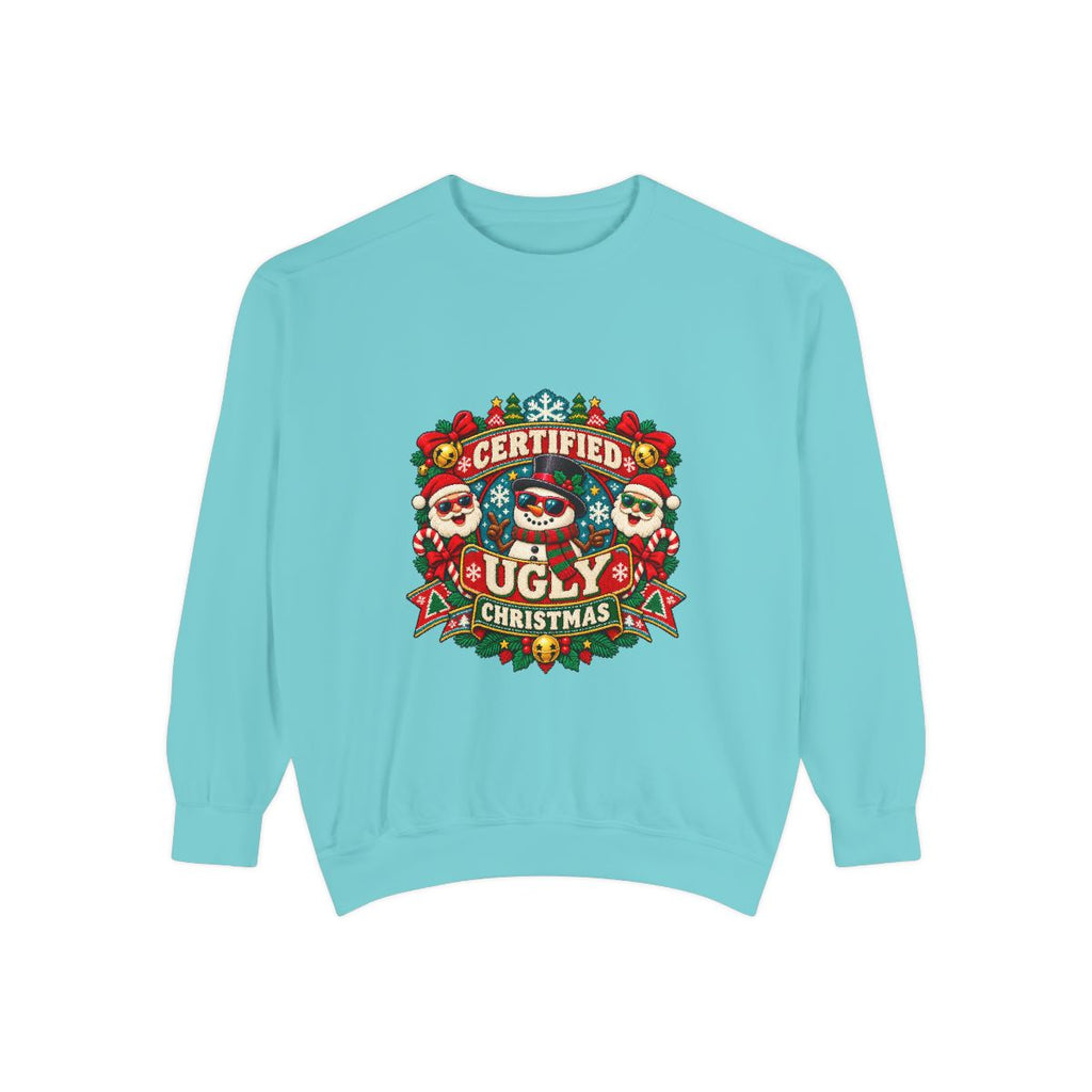 Certified Ugly Christmas Sweatshirt | Holiday Ugly Sweater Design