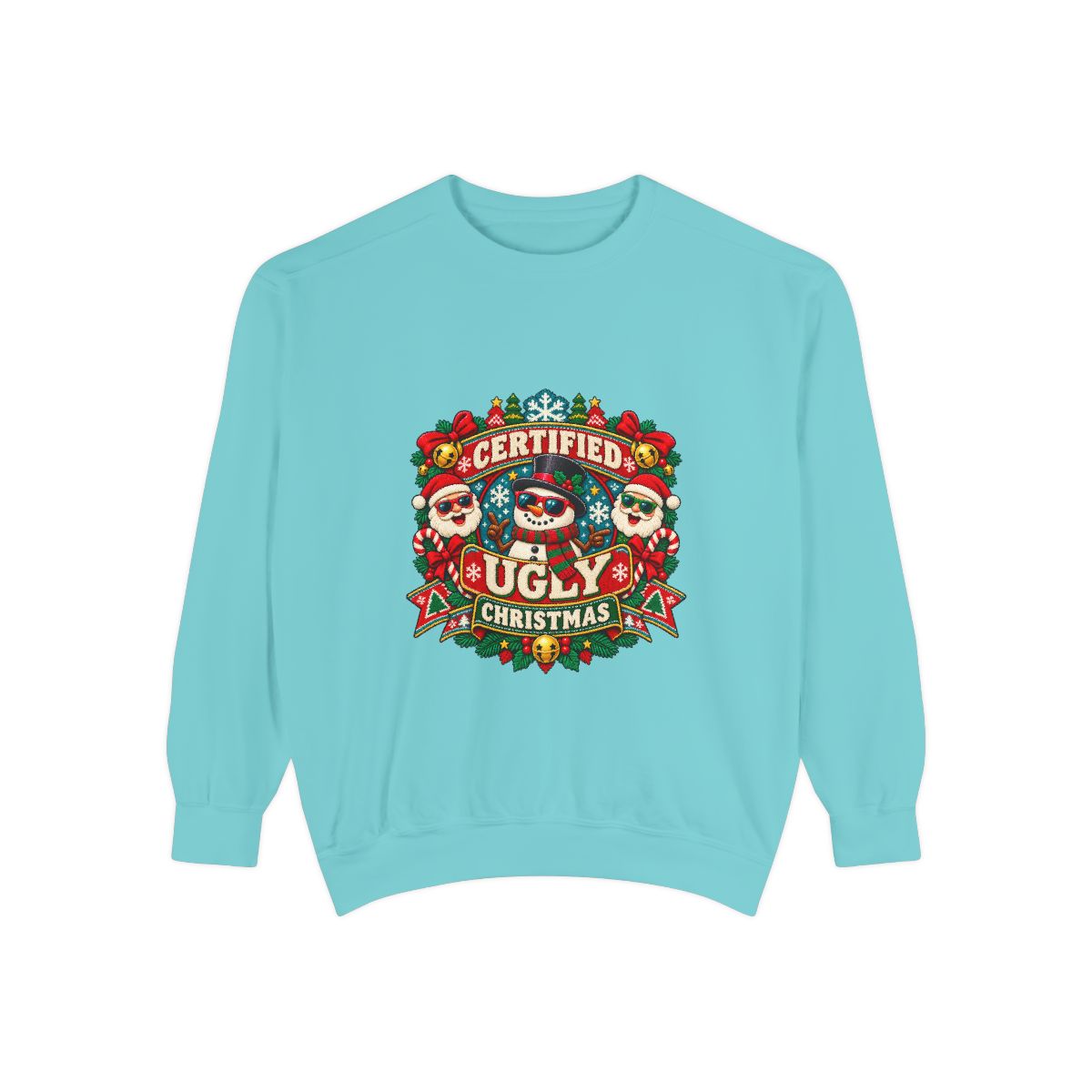 Certified Ugly Christmas Sweatshirt | Holiday Ugly Sweater Design