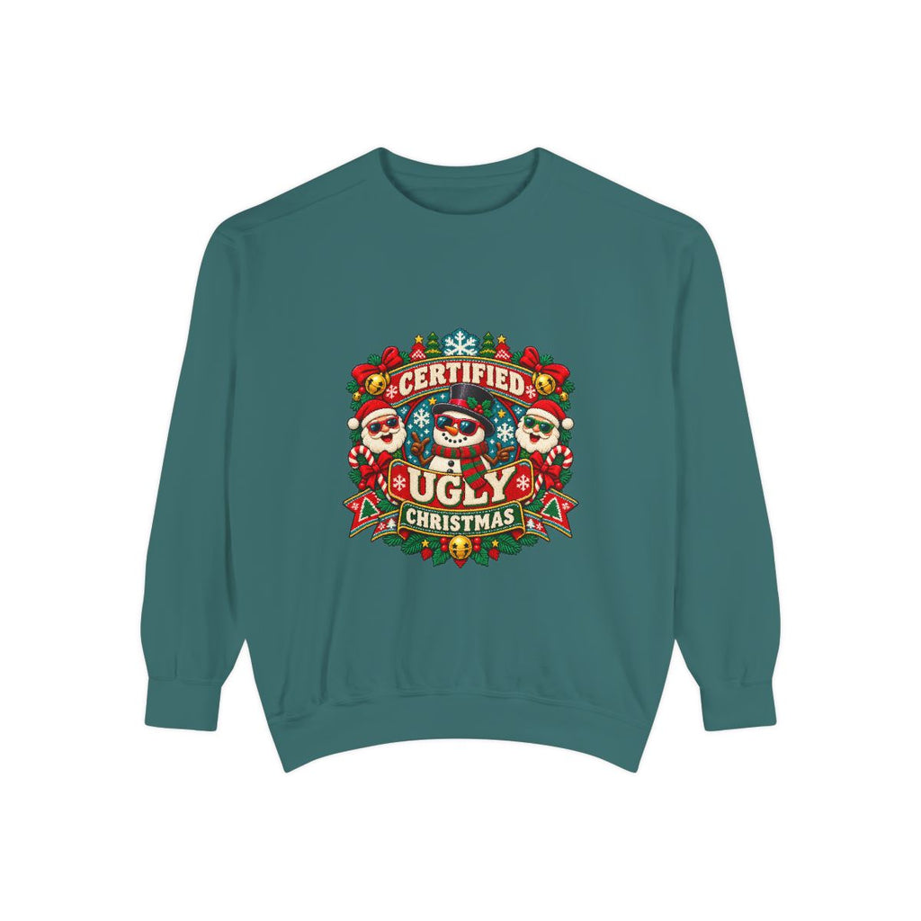 Certified Ugly Christmas Sweatshirt | Holiday Ugly Sweater Design
