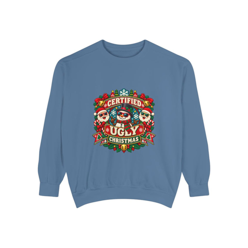 Certified Ugly Christmas Sweatshirt | Holiday Ugly Sweater Design