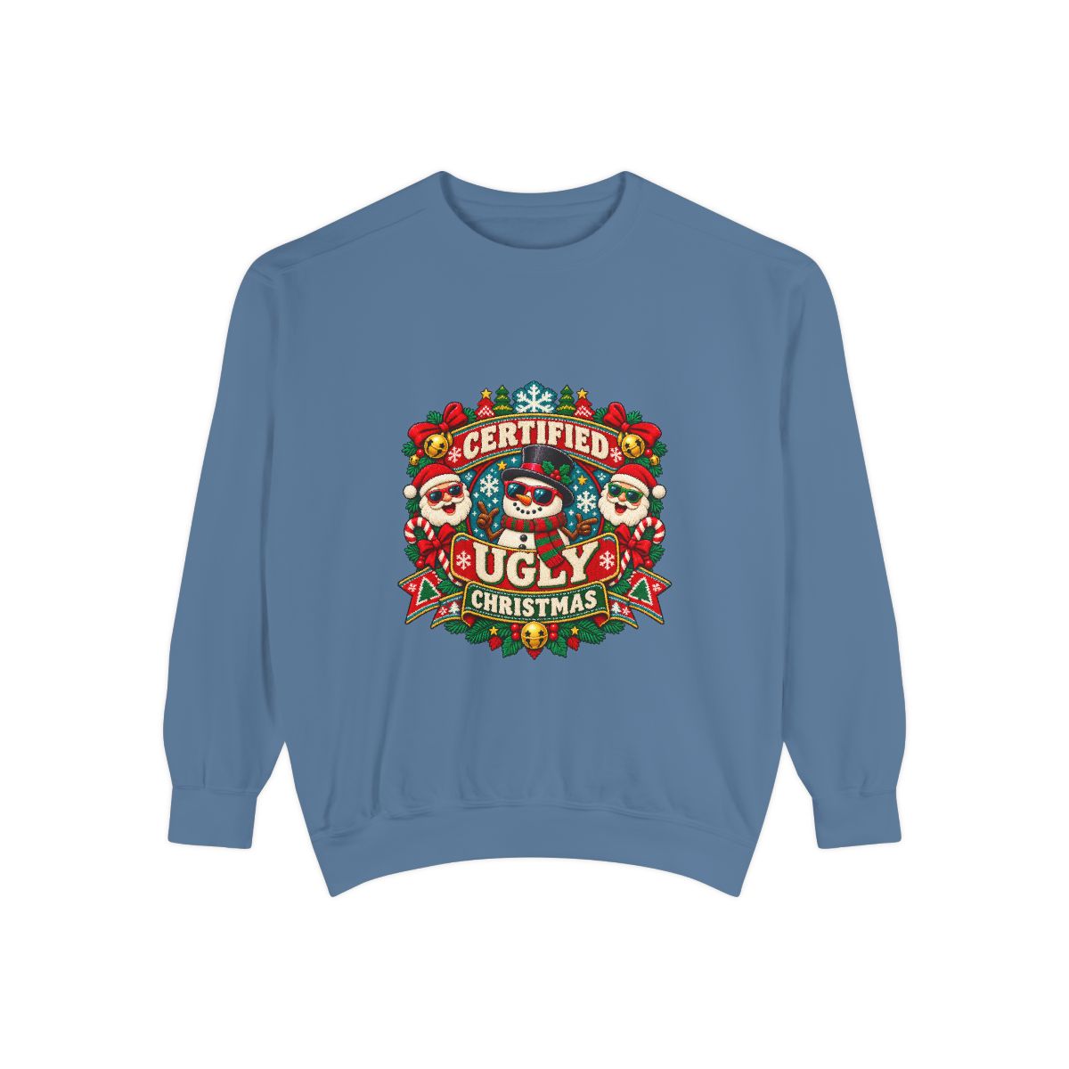 Certified Ugly Christmas Sweatshirt | Holiday Ugly Sweater Design