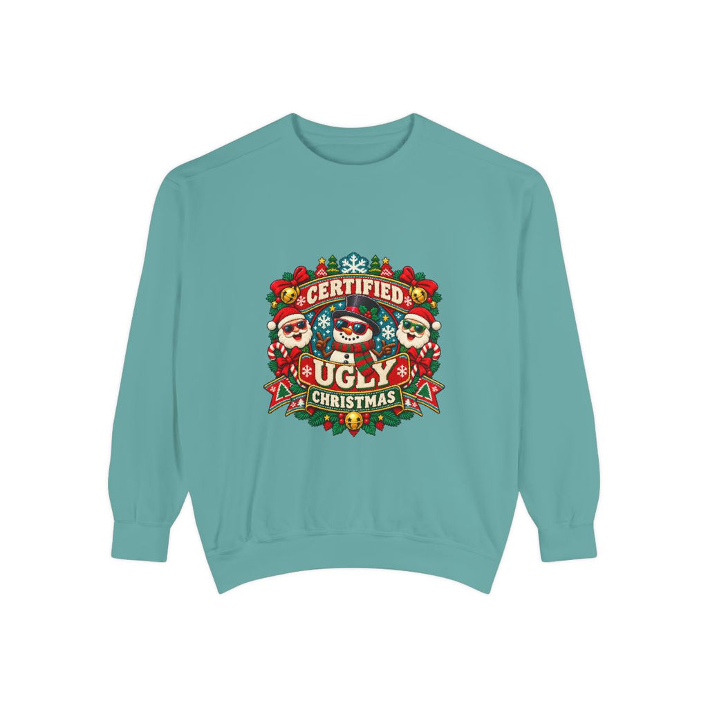 Certified Ugly Christmas Sweatshirt | Holiday Ugly Sweater Design