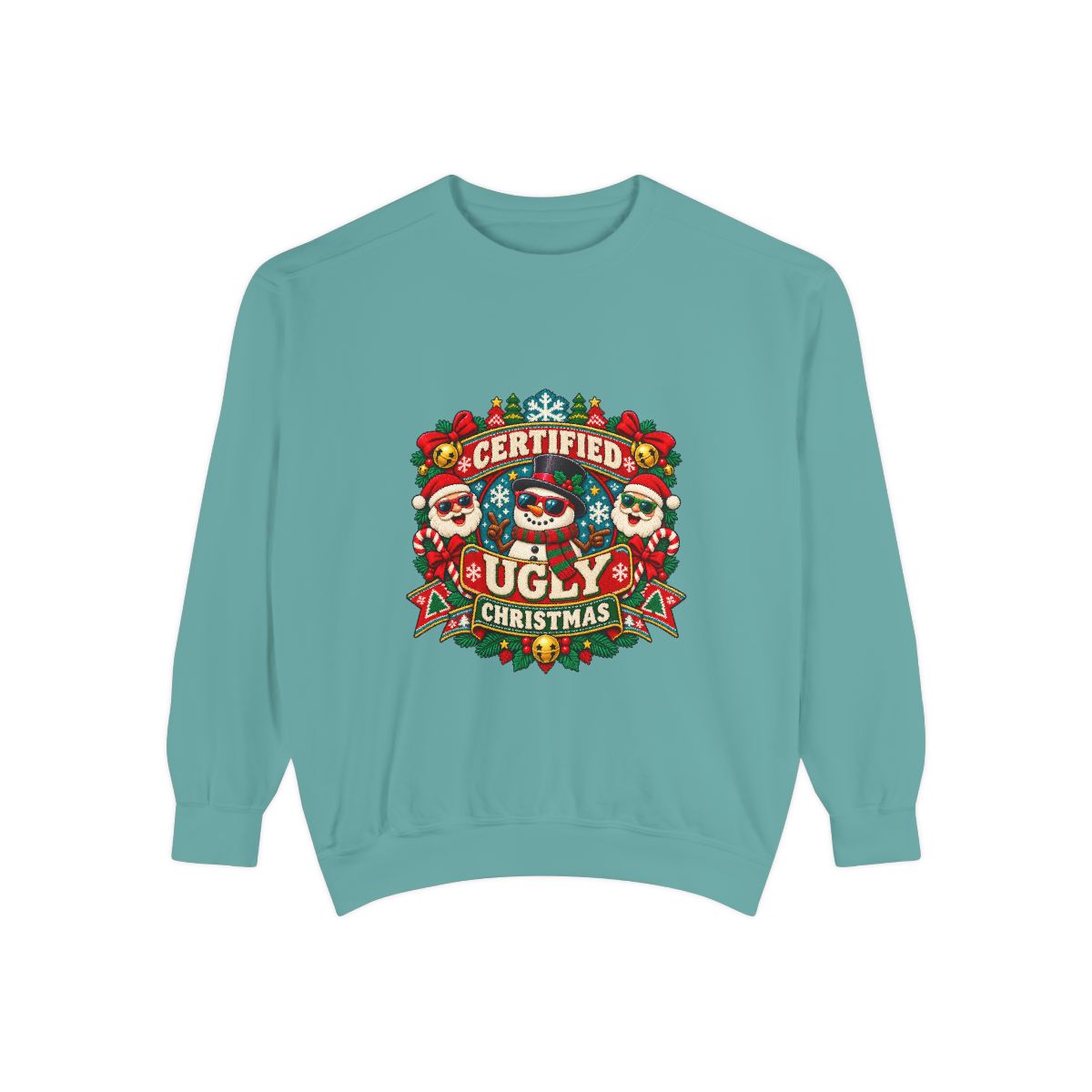Certified Ugly Christmas Sweatshirt | Holiday Ugly Sweater Design