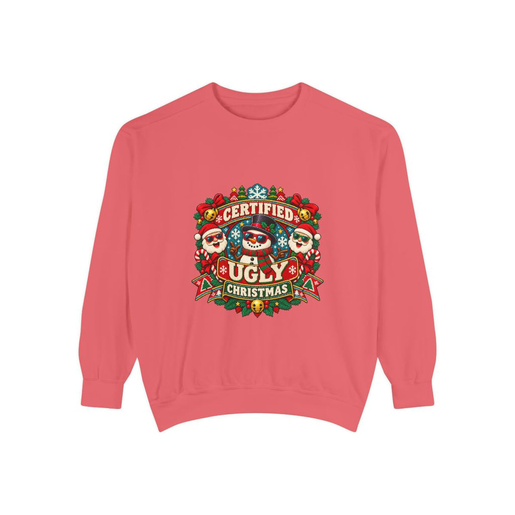 Certified Ugly Christmas Sweatshirt | Holiday Ugly Sweater Design