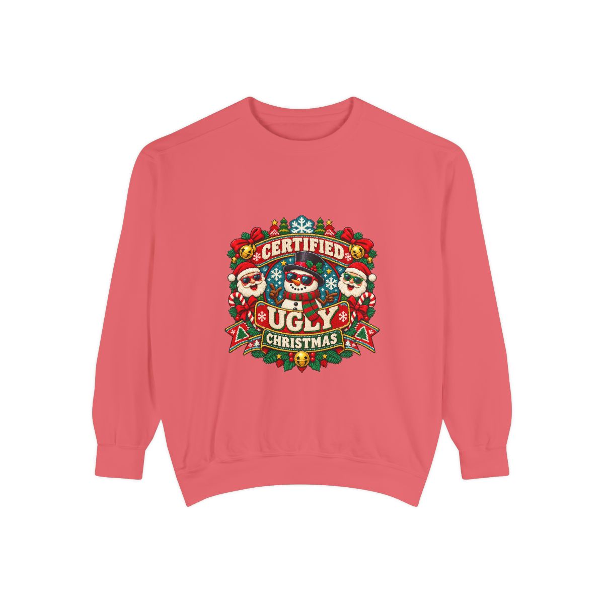 Certified Ugly Christmas Sweatshirt | Holiday Ugly Sweater Design