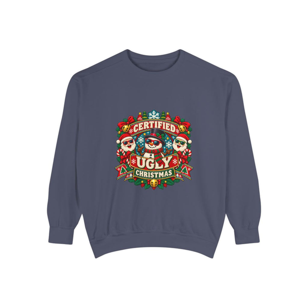 Certified Ugly Christmas Sweatshirt | Holiday Ugly Sweater Design