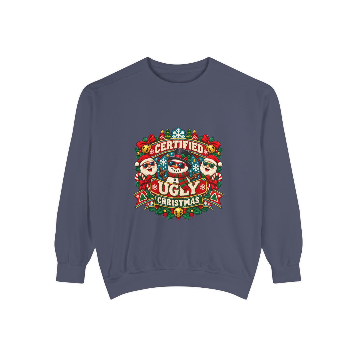 Certified Ugly Christmas Sweatshirt | Holiday Ugly Sweater Design
