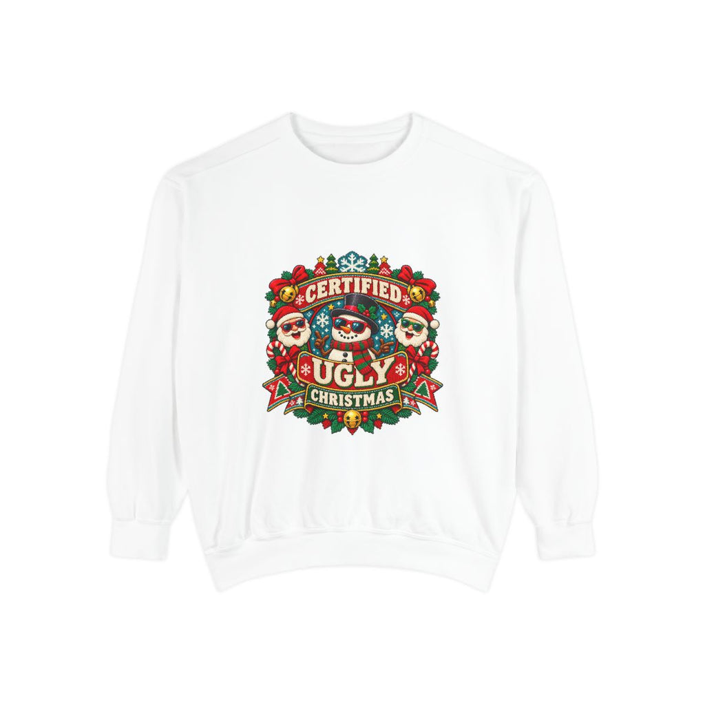 Certified Ugly Christmas Sweatshirt | Holiday Ugly Sweater Design