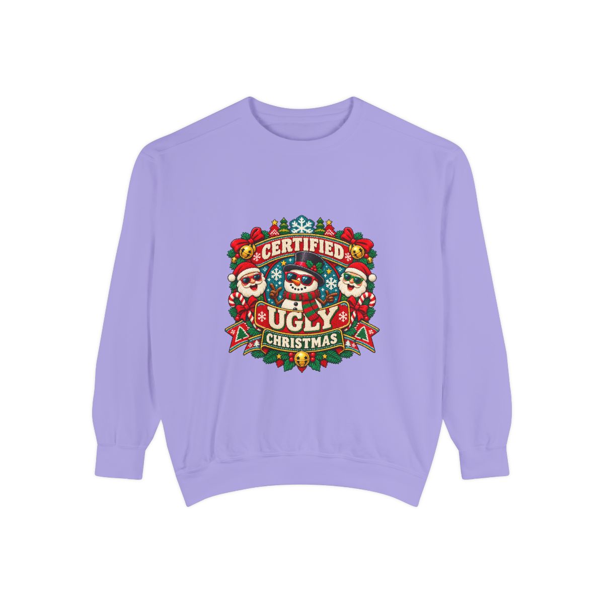 Certified Ugly Christmas Sweatshirt | Holiday Ugly Sweater Design