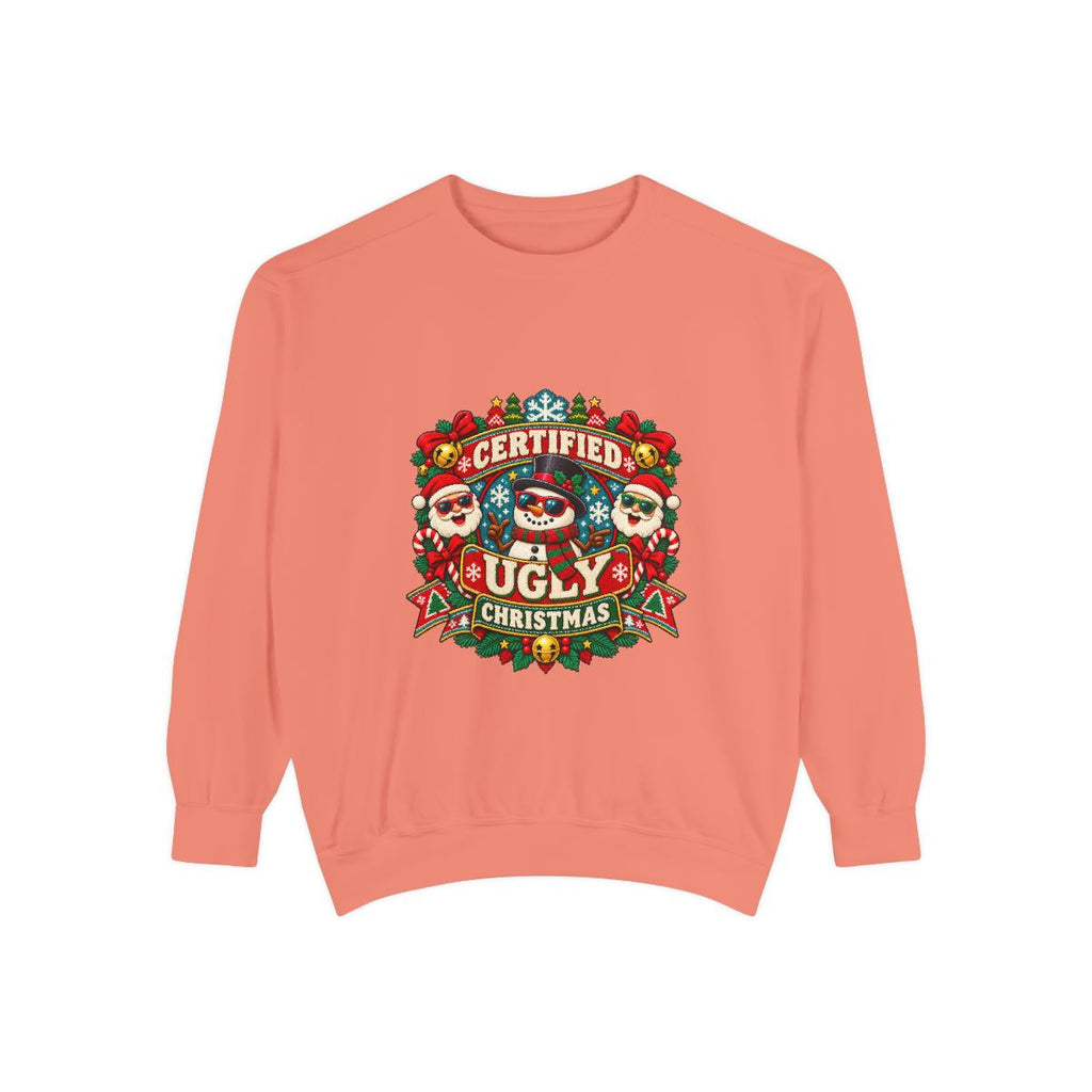 Certified Ugly Christmas Sweatshirt | Holiday Ugly Sweater Design