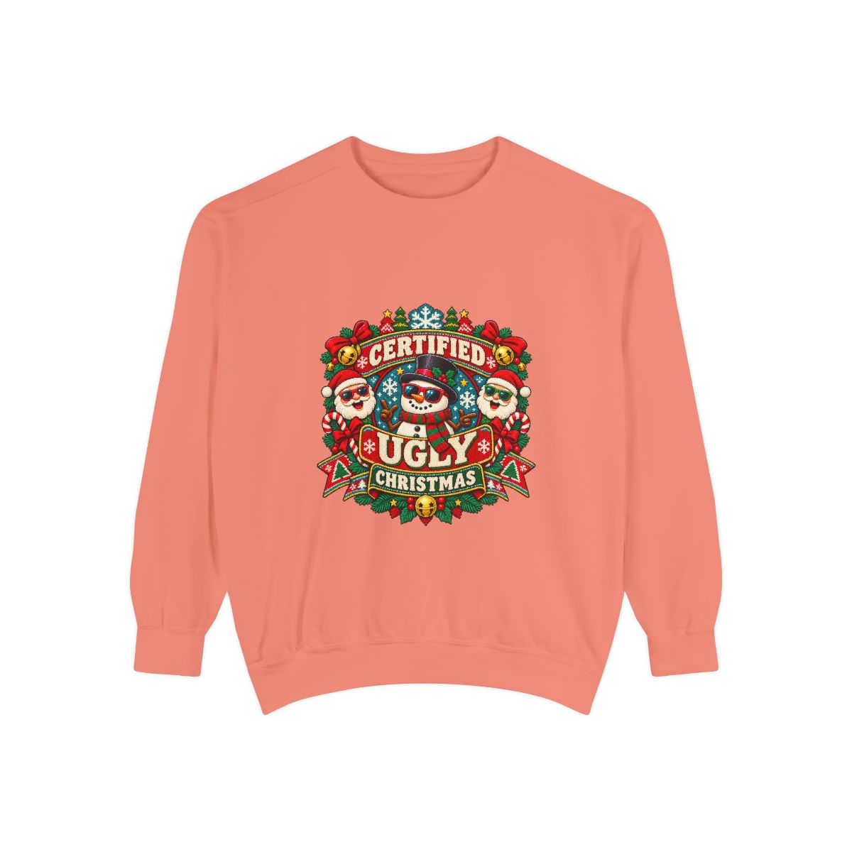 Certified Ugly Christmas Sweatshirt | Holiday Ugly Sweater Design