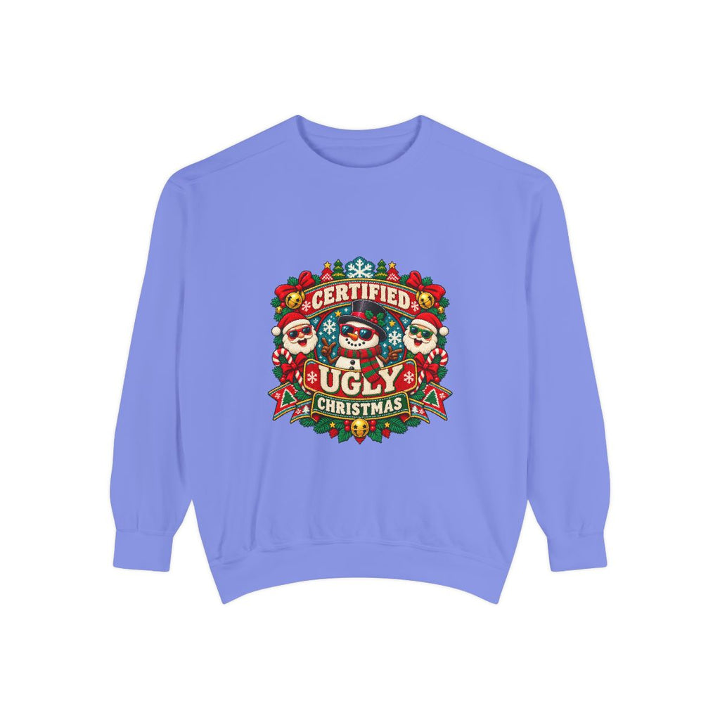 Certified Ugly Christmas Sweatshirt | Holiday Ugly Sweater Design