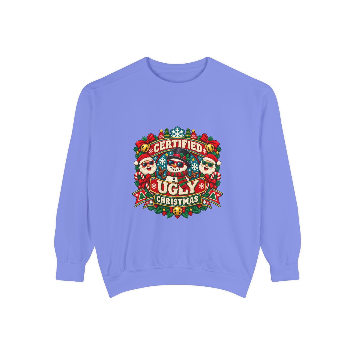 Certified Ugly Christmas Sweatshirt | Holiday Ugly Sweater Design