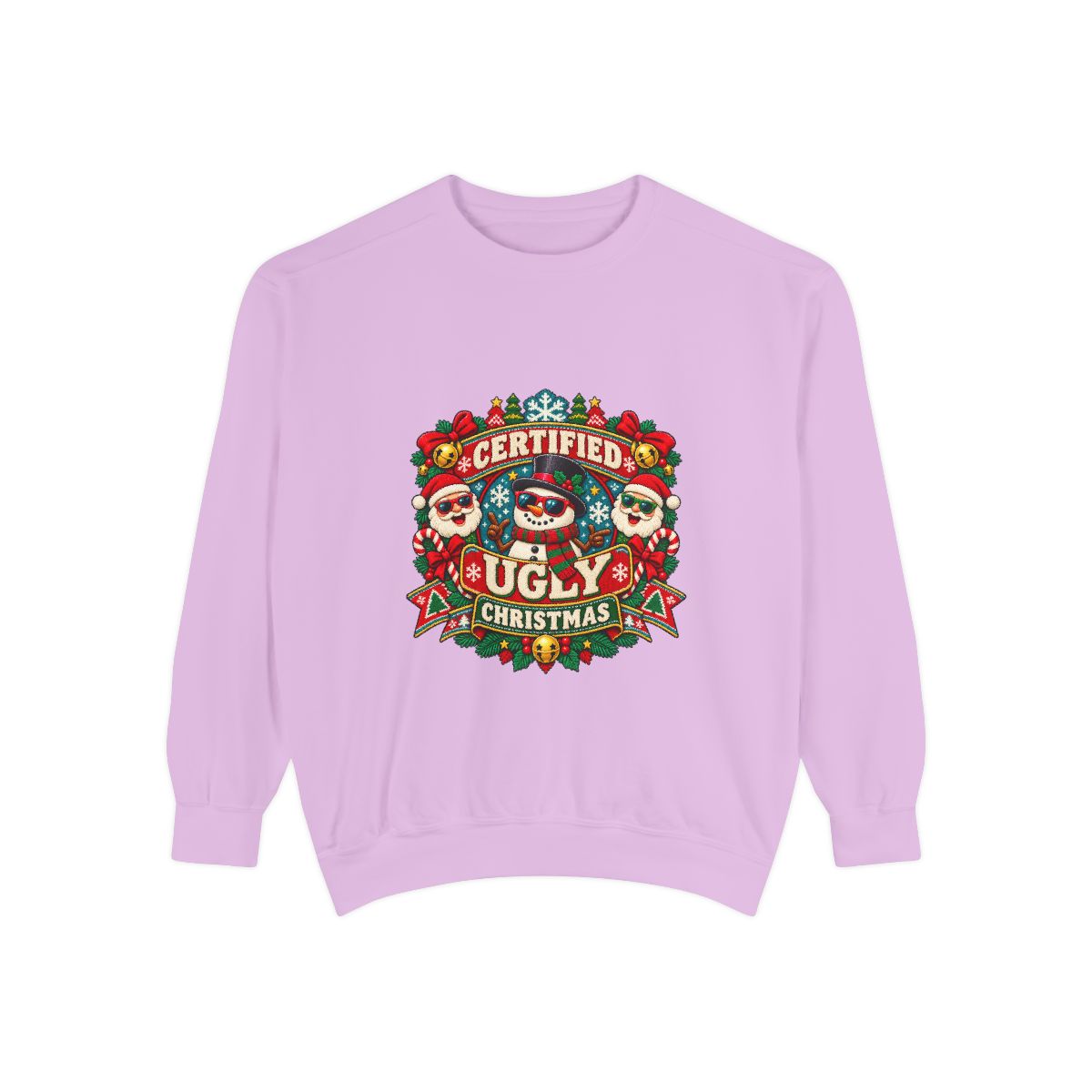 Certified Ugly Christmas Sweatshirt | Holiday Ugly Sweater Design
