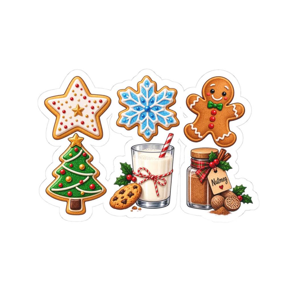 Christmas Cookies Sticker Pack | Kiss-Cut Stickers