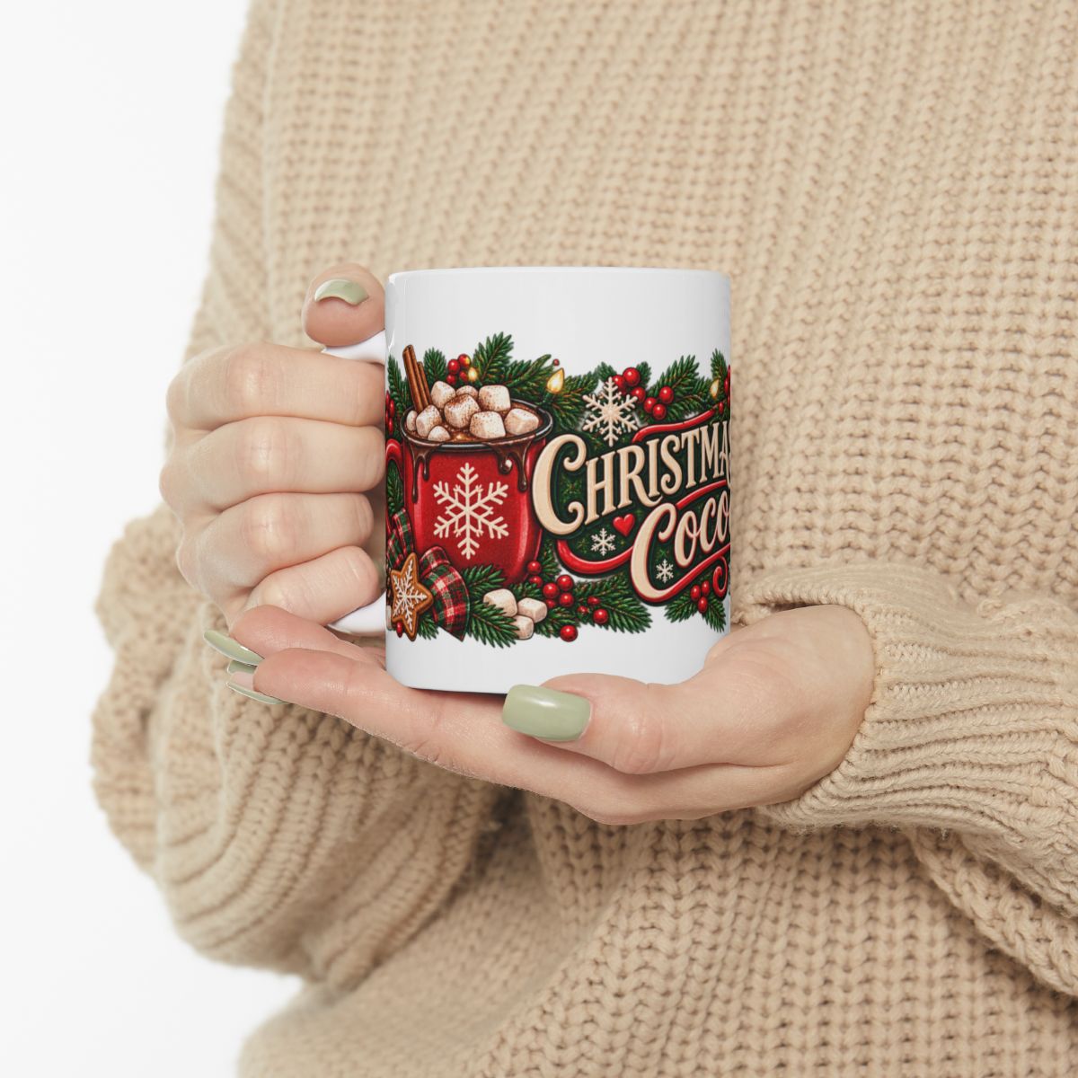 Christmas Eve Cocoa Mug | Holiday Cocoa Ceramic Mug