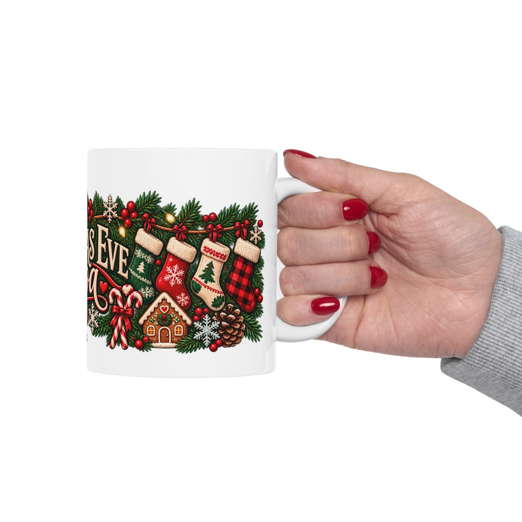 Christmas Eve Cocoa Mug | Holiday Cocoa Ceramic Mug