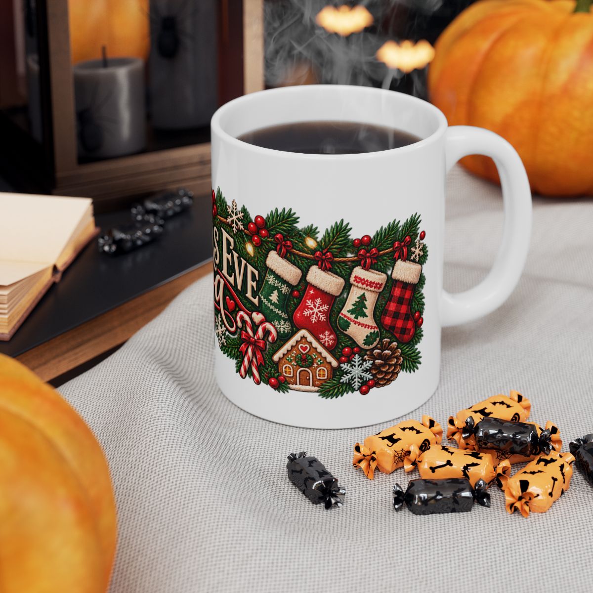Christmas Eve Cocoa Mug | Holiday Cocoa Ceramic Mug