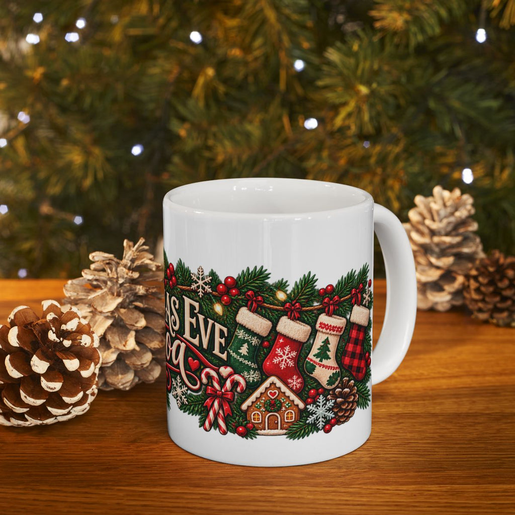 Christmas Eve Cocoa Mug | Holiday Cocoa Ceramic Mug