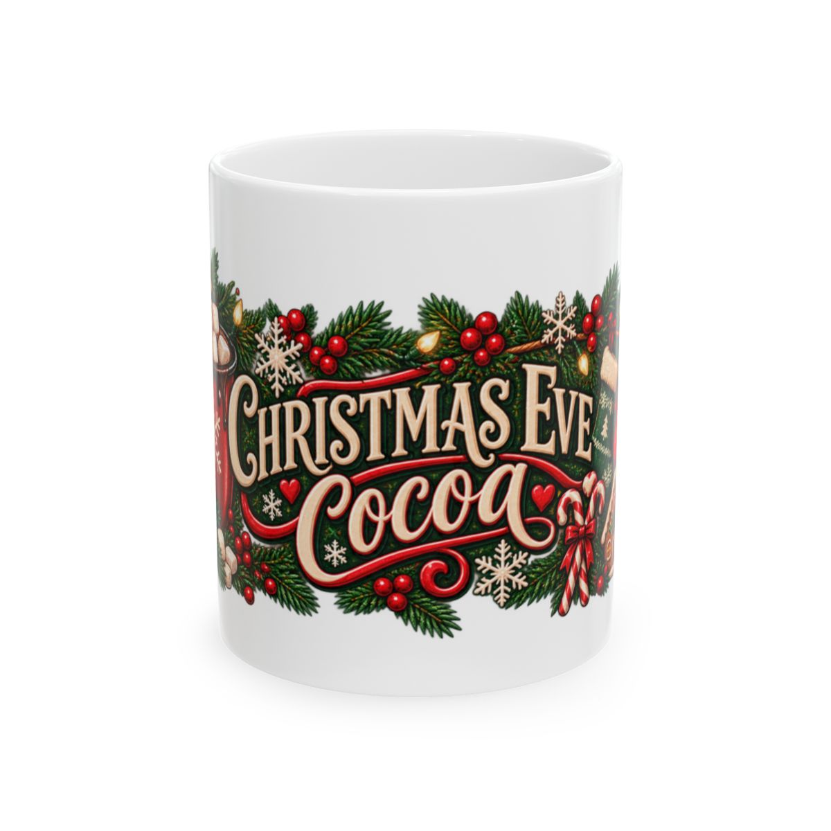 Christmas Eve Cocoa Mug | Holiday Cocoa Ceramic Mug