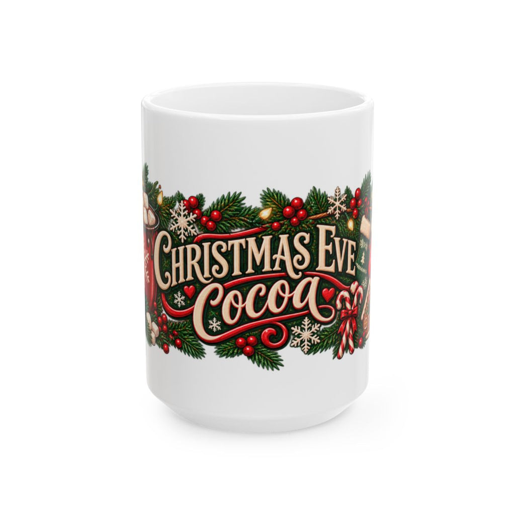 Christmas Eve Cocoa Mug | Holiday Cocoa Ceramic Mug