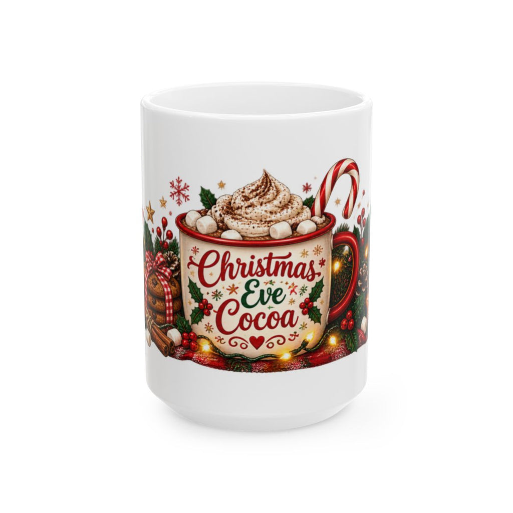 Christmas Eve Cocoa Mug | Holiday Hot Chocolate Ceramic Mug