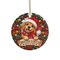 Christmas Is Better With a Dog Ornament | Ceramic Holiday Ornament