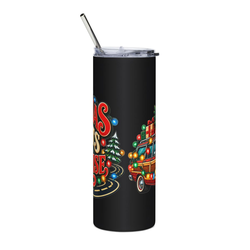 Christmas Lights Cruise Tumbler | 20oz Stainless Steel Holiday Travel Cup