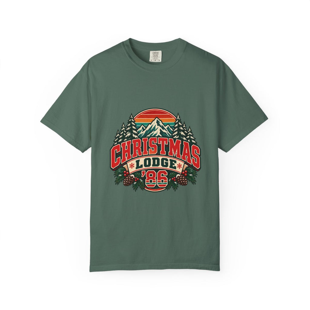 Christmas Lodge '85 T-shirt | Vintage Mountain Pines Holiday Design