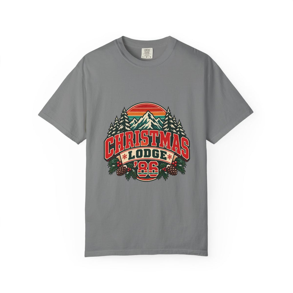 Christmas Lodge '85 T-shirt | Vintage Mountain Pines Holiday Design