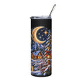 Christmas Moon Winter Cabin Tumbler | 20oz Stainless Steel Travel Tumbler