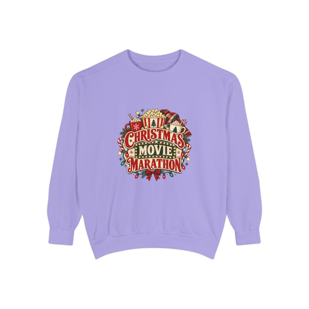 Christmas Movie Marathon Sweatshirt | Holiday Film Night Cozy Crewneck