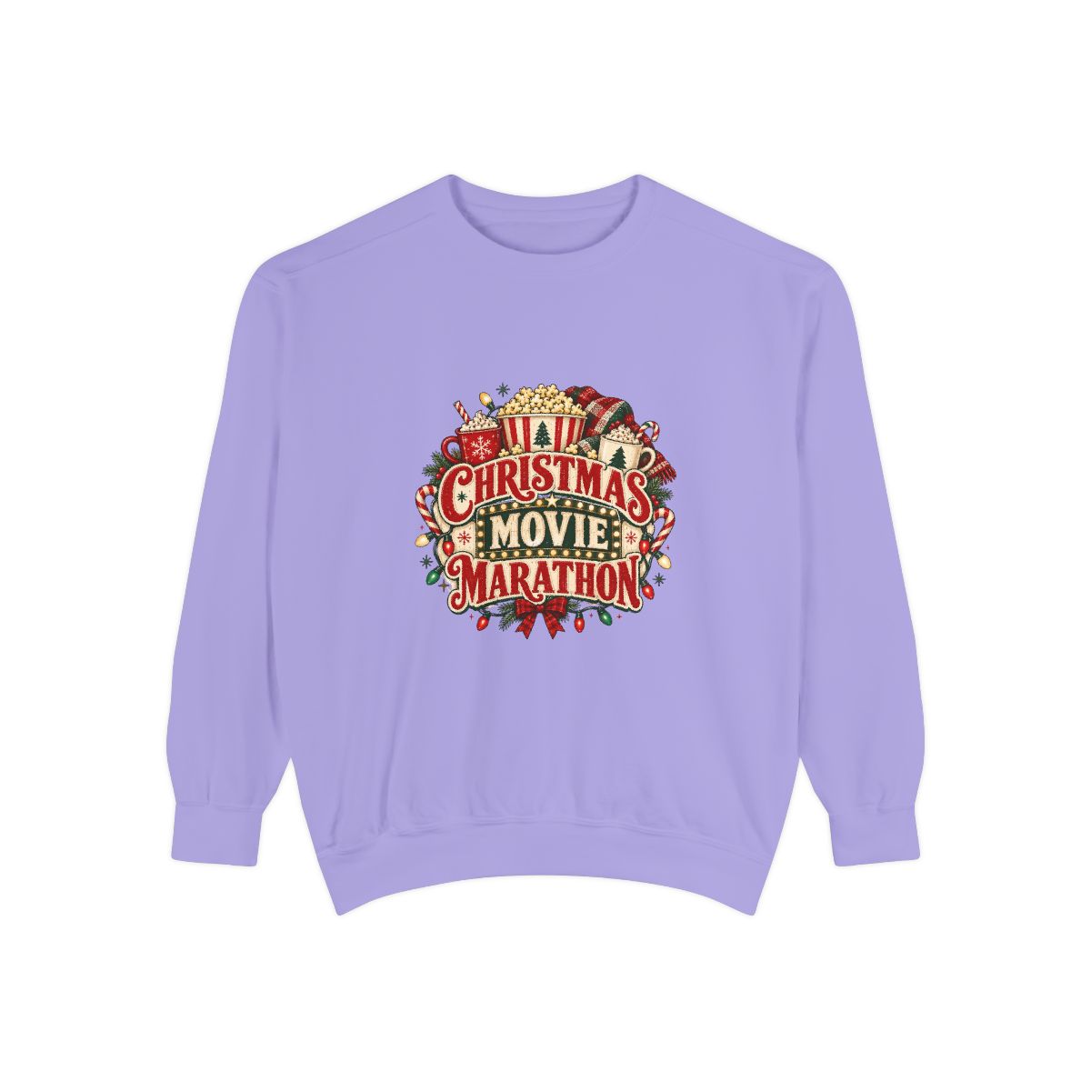 Christmas Movie Marathon Sweatshirt | Holiday Film Night Cozy Crewneck