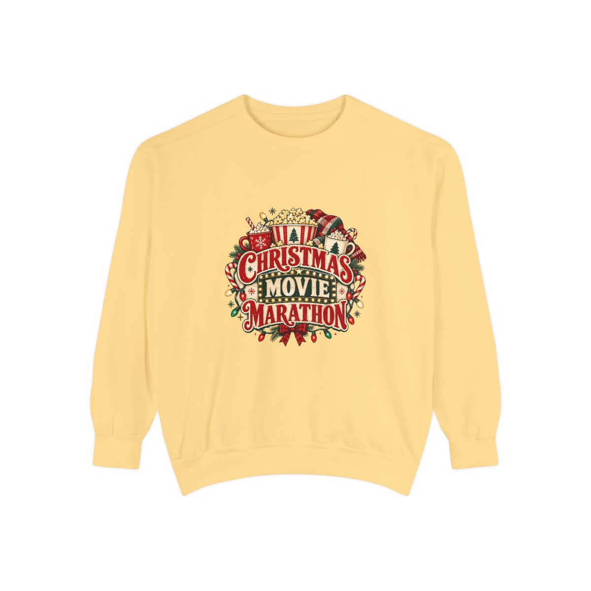 Christmas Movie Marathon Sweatshirt | Holiday Film Night Cozy Crewneck