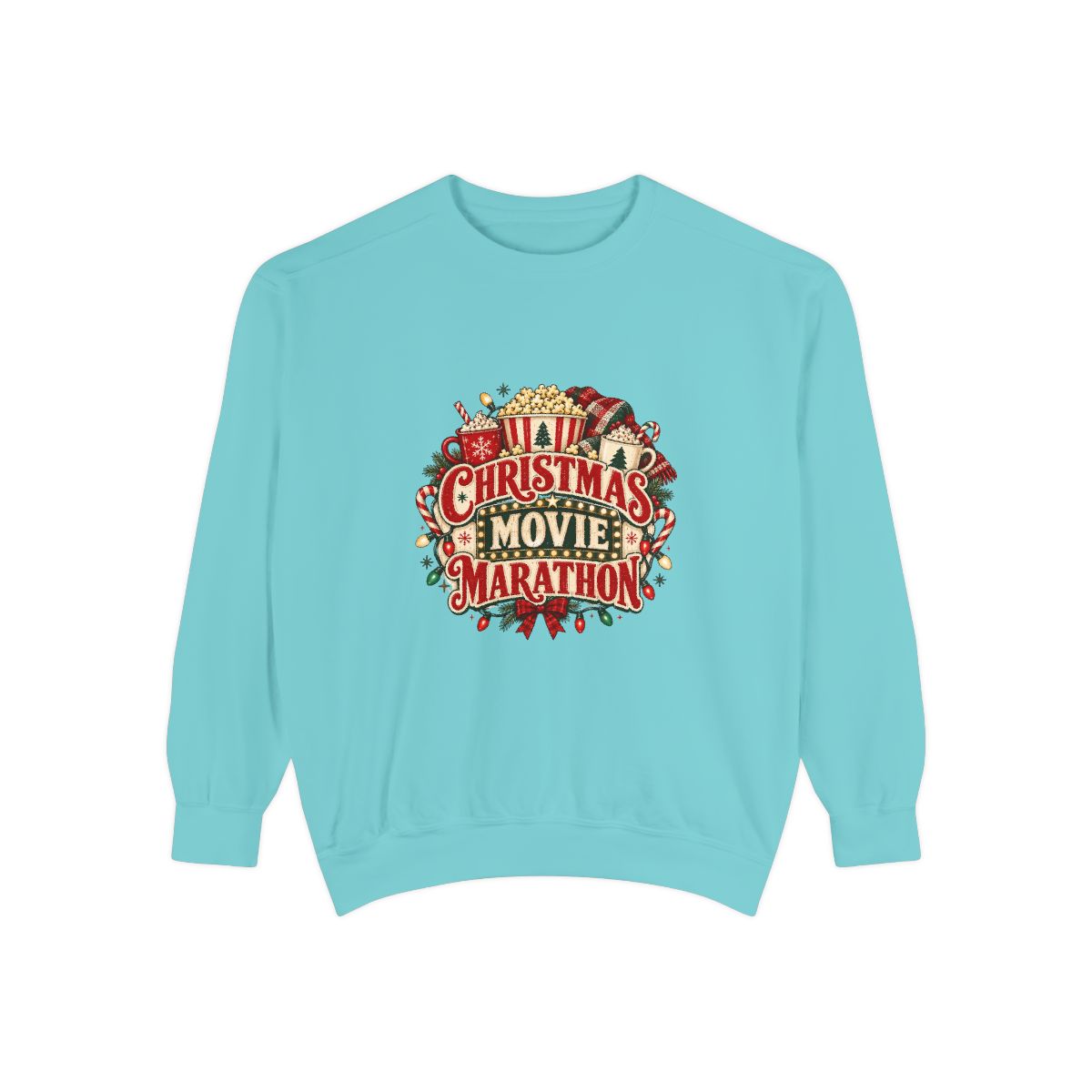 Christmas Movie Marathon Sweatshirt | Holiday Film Night Cozy Crewneck