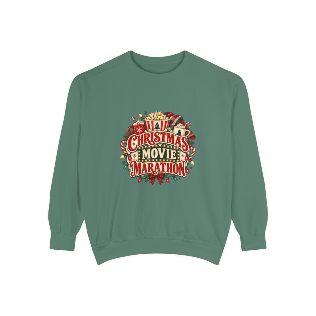 Christmas Movie Marathon Sweatshirt | Holiday Film Night Cozy Crewneck
