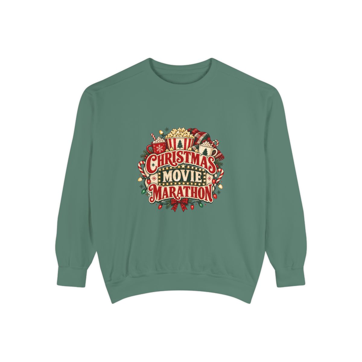 Christmas Movie Marathon Sweatshirt | Holiday Film Night Cozy Crewneck