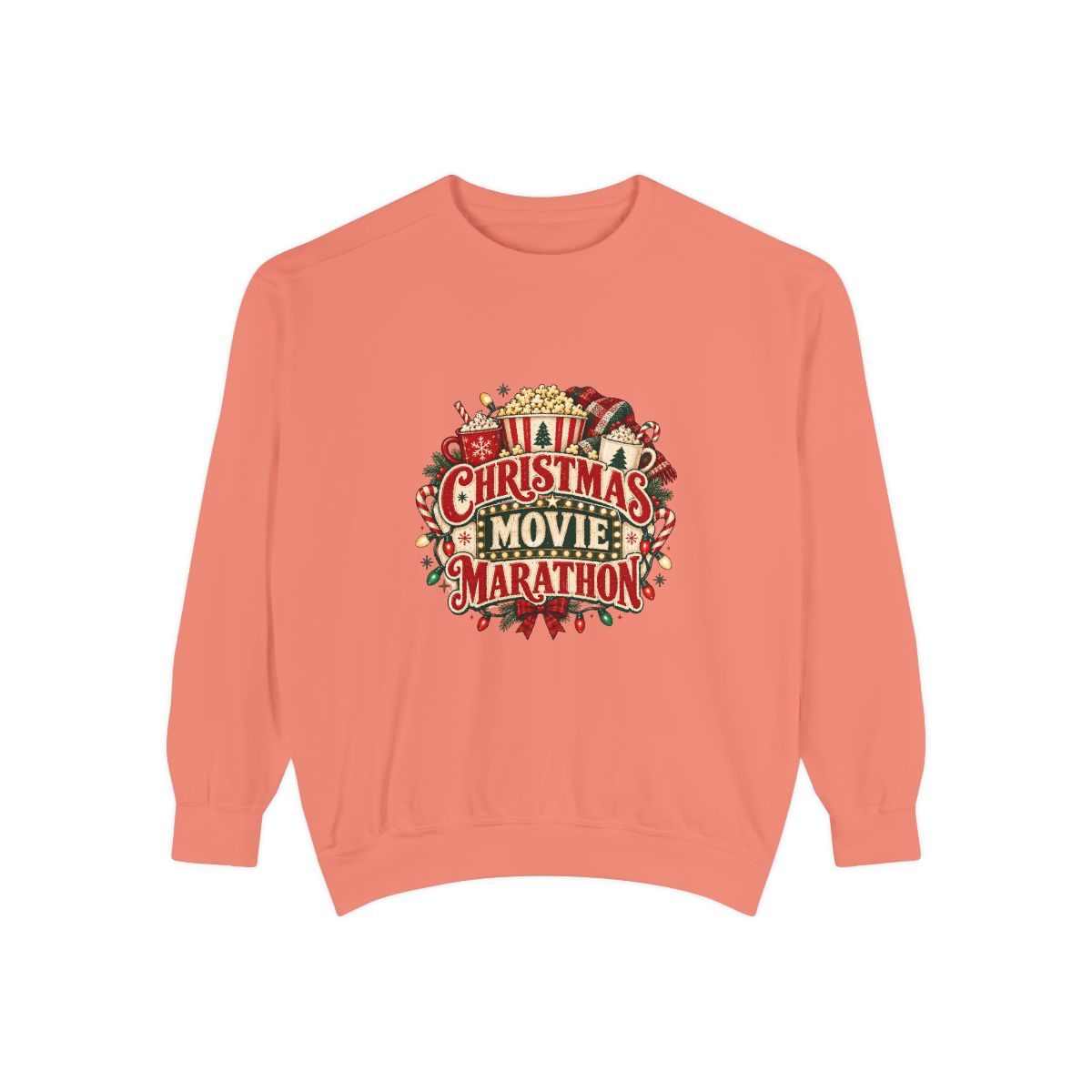 Christmas Movie Marathon Sweatshirt | Holiday Film Night Cozy Crewneck